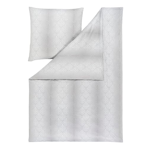 ESTELLA Bettwäsche Juri | Natur | 135x200 + 80x80 cm | bügelfreie Interlock-Jersey-Qualitä t | pflegeleicht und trocknerfest | ideale Vier-Jahreszeiten-Bettwä scheset | 100% Baumwolle