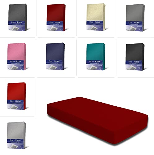 Winter Spannbettlaken Flausch Warm Thermo Fleece Kuschelig Weich Flauschig Bettlaken Spannbetttücher, Größe:140x200 cm - 160x200 cm, Farbe:Bordeaux