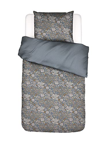 ESSENZA Bettwäsche Ophelia Midnight Swim,135x200 + 1x 80x80 cm, 100% Baumwollsatin, Blumen