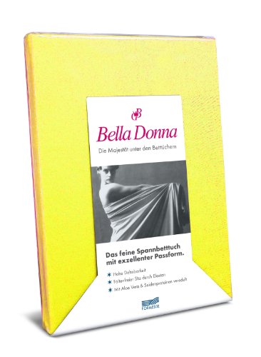 Spannbettlaken Bella Donna Jersey für Matratzen & Wasserbett 200 x 220-240 cm in Goldgelb