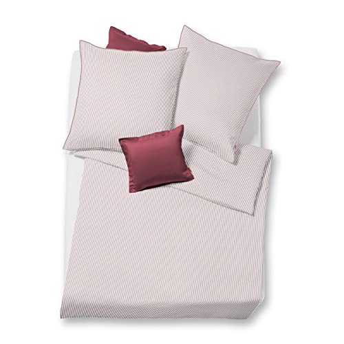 fleuresse Bettwäsche Satin zartrosa weiß Größe 135x200 cm (80x80 cm)