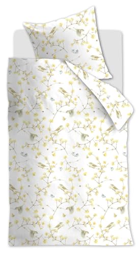 Marjolein Bastin Chiffchaff bettwäsche-set 2 tlg. - 135x200 - Gelb - Baumwolle - mit Reißverschluss