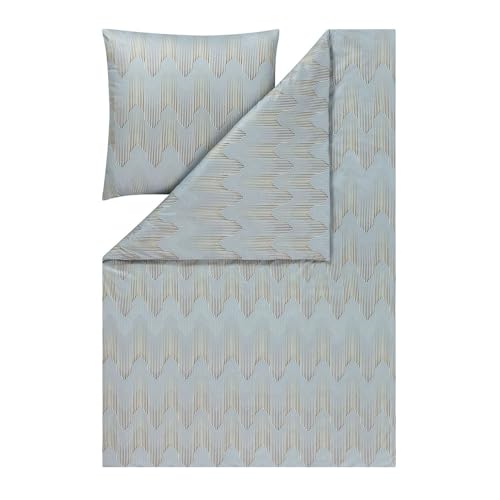 ESTELLA Mako Jersey Interlock Bettwäsche Cielo Farbe: 810/grau 135x200 + 80x80 cm