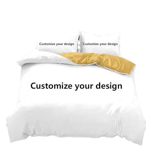 Personalisiertes Bettwäsche Set, Bettwäsche Set (Braun, Einzelbett)