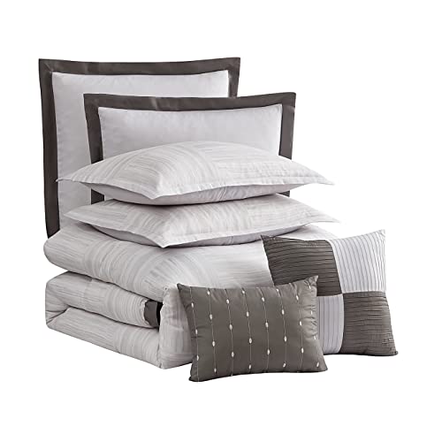 Sweet Home Collection Queen-Size-Bettwäsche-Se t, 7-teilig, ultraweich, modisch, Bedruckt, Bettwäsche-Sets mit Kissenbezügen, dekorativen Kissen und Kissenbezügen, Queen, Walter
