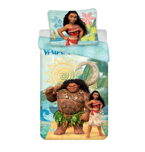Disney Vaiana Moana Bettwäsche Eiskönigin Kopfkissen Bettdecke für 135/140x200