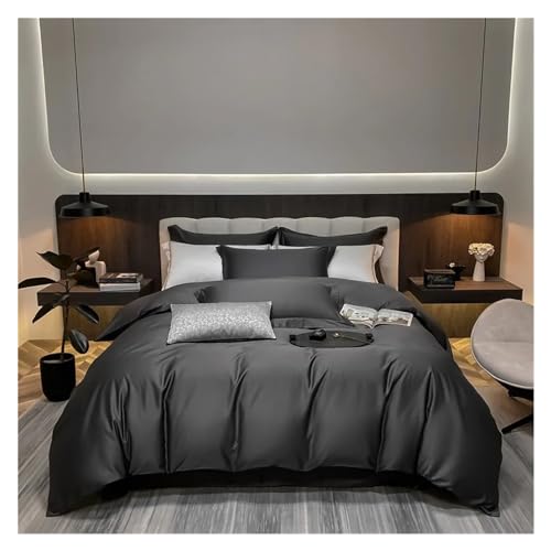 Bett, Luxus-Bettwäsche-Set, 100% ägyptische Baumwolle, 400 TC, Bettbezug, Bettlaken, Queen-Size-Bettbezug mit Kissenbezug