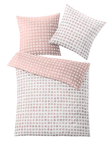 Kleine Wolke Textilgesellschaft Dotti Bettwäsche, Baumwolle, Rose, 1-155x220 /1-80x 80, 6323