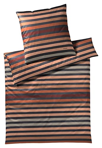 Joop! Mako-Satin-Bettwäsche-Ga rnitur Tone Farbe Copper Größe 135x200+40x80