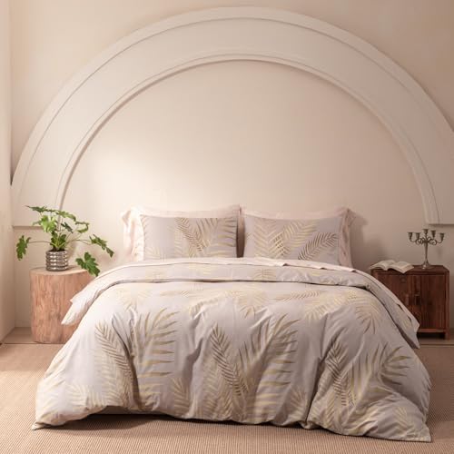 YASMENG Bettwäsche 135x200 Gold Beige Blätter Bettwäsche Gold Blätter Motiv Modern Aesthetic Bettbezug Set Weich Mikrofaser Blätter Gold Bettwäsche 2teilig mit Reißverschluss und 80x80 cm Kissenbezug YASMENG Bettwäsche 135x200 Gold Beige Blätter Bettwäsche Gold Blätter Motiv Modern Aesthetic Bettbezug Set Weich Mikrofaser Blätter Gold Bettwäsche 2teilig mit Reißverschluss und 80x80 cm Kissenbezug