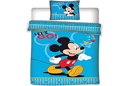 Bettwäsche Set Disney Mickey Mouse 140x200cm + 63x63cm