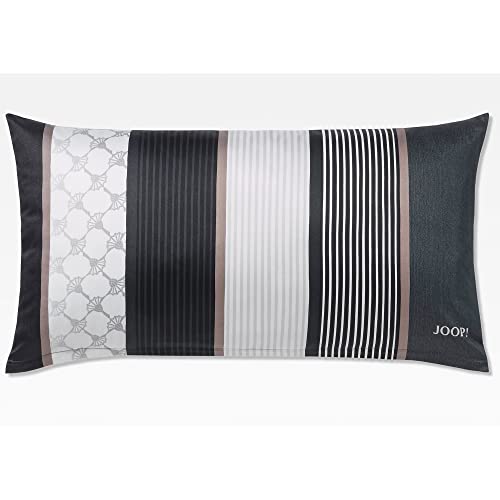 JOOP! Bettwäsche Cornflower Stripes deep Stone Kissenbezug einzeln 40x80 cm