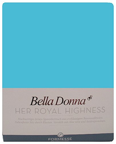 Bella-Donna Bella-Donna Jersey Spannbettlaken tuerkis, 120x200 - 130x220 cm