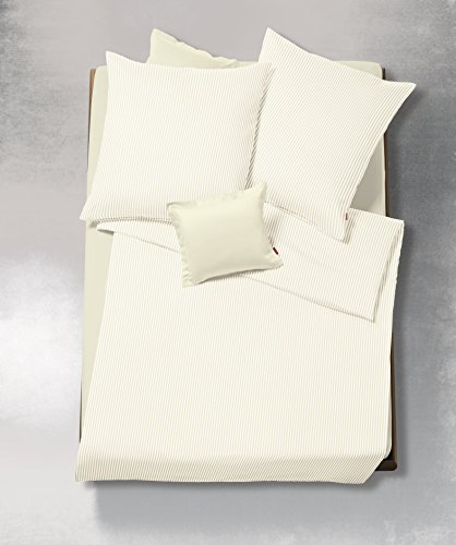 fleuresse Bettwäsche Set, Baumwolle, vanille, 200 x 135 x 0,5 cm, 2 Einheiten