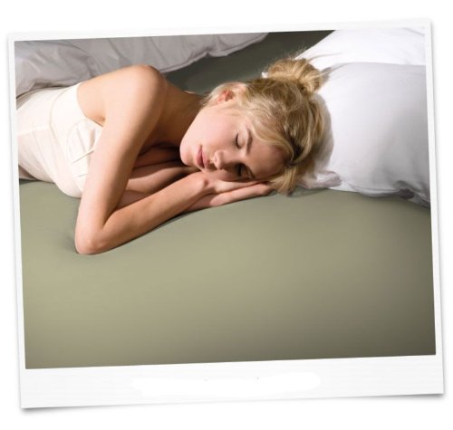 Formesse Spannbettlaken Spannbetttuch Bella Donna La Piccola Jersey für Boxspring Topper 180x200 cm (Pistazie)