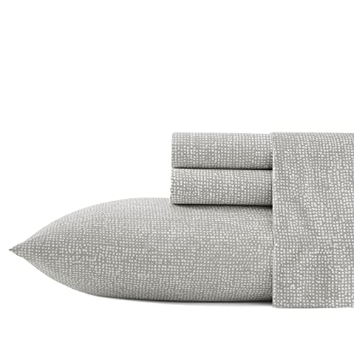 Marimekko Bettlaken Bettwäsche-Set aus Baumwollperkal, knackig und kühl, leicht und atmungsaktiv, Baumwolle, Orkanen grau/weiß, Twin/Twin XL