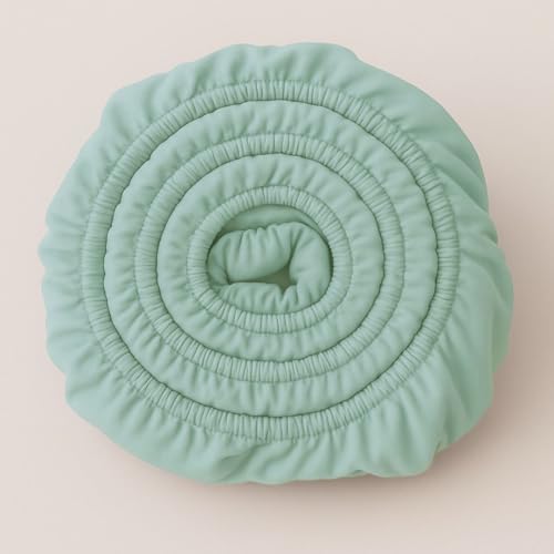 COZY HEAVEN | Luxus Lyocell Spannbettlaken (Tencel™) | Gewonnen aus Eukalyptus u.a. | Ultra Weich | Bis 30cm Höhe | Mit Seitenkennzeichnung | Atmungsaktiv | Ganzjährig geeignet (Soft Mint, 90x200)