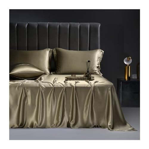Luxuriöse 6A+ Seiden-Bettwäsche für 1/2 Personen, weich, atmungsaktiv, pflegeleicht, erhältlich in 170 x 230 cm, 230 x 250 cm, 250 x 250 cm, ideal für Hotelgebrauch, Weiß