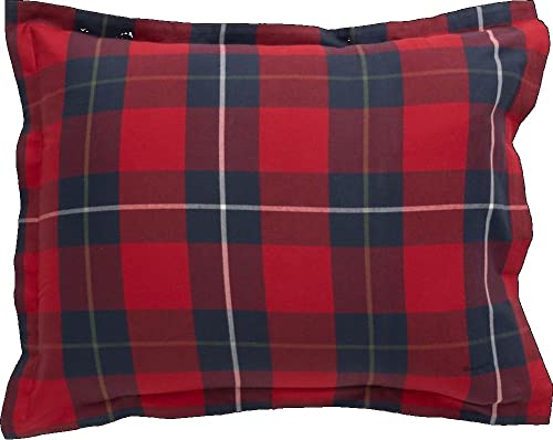 GANT Flannel Check Pillowcase Ruby Red 40X80