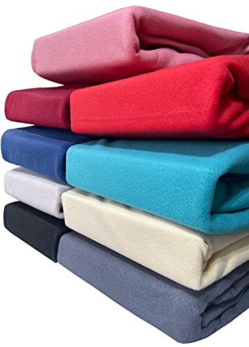 Winter Thermo Fleece Spannbettlaken Flausch Spannbetttuch in vielen Farben und Größen Bettlaken, Größe 90 x 200 cm - 100 x 200 cm, rot