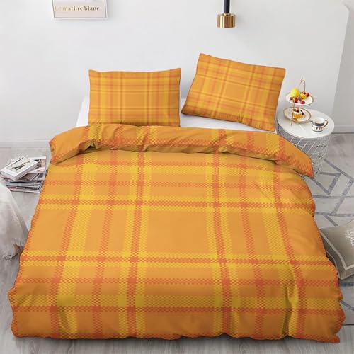 Bettwäsche 200x220 Orange Farbe Bettbezug 200x220 3 Teilig Moderner Landhausstil Bettwäsche-Sets 3D Muster Weiche Mikrofaser Bettbezüge mit 2 Kissenbezug 80x80 cm C7506 Bettwäsche 200x220 Orange Farbe Bettbezug 200x220 3 Teilig Moderner Landhausstil Bettwäsche-Sets 3D Muster Weiche Mikrofaser Bettbezüge mit 2 Kissenbezug 80x80 cm C7506