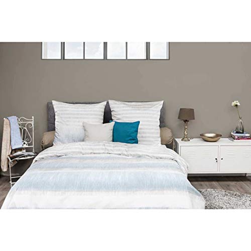 HNL Living Senna Mako-Satin-Bettwäsche 135x200 + 1x 80x80 Grün