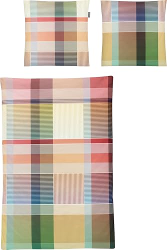 Irisette Bettwäsche Mako-Satin gelb-grün-altrosé Größe 1x 135x200 cm + 1x 80x80 cm Irisette Bettwäsche Mako-Satin gelb-grün-altrosé Größe 1x 135x200 cm + 1x 80x80 cm