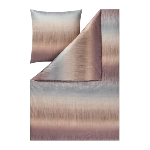 ESTELLA Mako Interlock Jersey Bettwäsche Ben braun 1 Bettbezug 135 x 200 cm + 1 Kissenbezug 80 x 80 cm