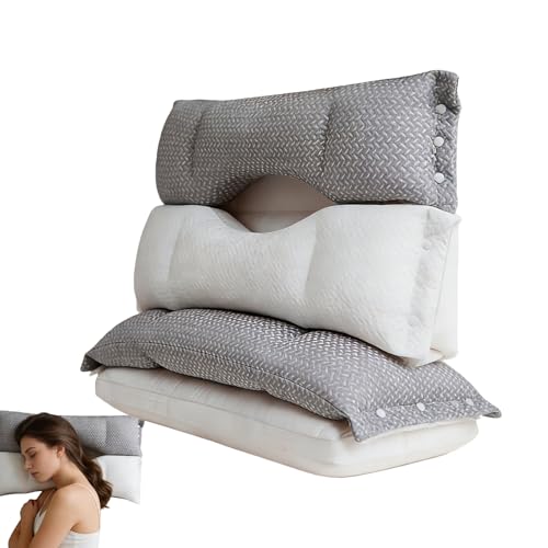 Generisch Bequemes Kissen - Nackenstütze Abnehmbar Und Waschbar - Bettkissen Für Das Zuhause Das Bett Und Schlafzimmer | Für Nickerchen Ruhe, Frauen, Männer, Teenager, Erwachsene, Hotel, Reise, Couch
