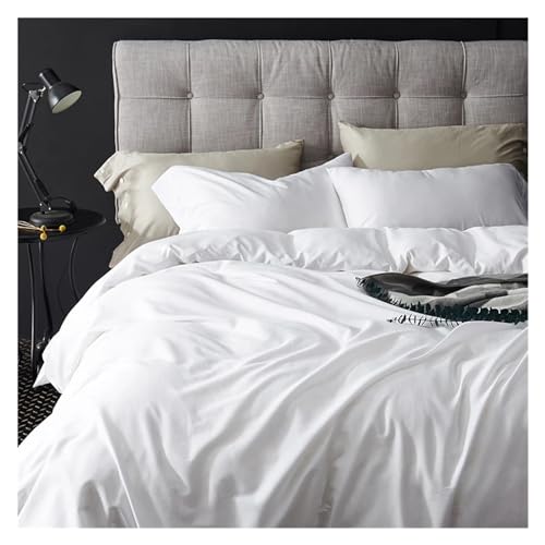 AYCDL Bettwäsche-Set, Luxus-Hotel-Set, 4-Teilig, Bestehend Aus Bettbezug Und Spannbettlaken, 500 Fäden Pro Zoll, Ägyptische Baumwolle, Ultraweich Und Seidig,B-Fitted Bed Sheet_Queen 4PCS