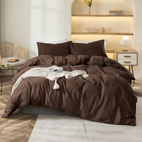 Covebett Bettwäsche 220x240 Dunkelbraun Uni Einfarbig Renforce Microfaser Bettbezug 3 Teilig Dunkel Braun Unifarben Weich Bügelfrei Doppelbett Deckenbezug Reißverschluss und 2 Kissenbezug 80x80cm Covebett Bettwäsche 220x240 Dunkelbraun Uni Einfarbig Renforce Microfaser Bettbezug 3 Teilig Dunkel Braun Unifarben Weich Bügelfrei Doppelbett Deckenbezug Reißverschluss und 2 Kissenbezug 80x80cm