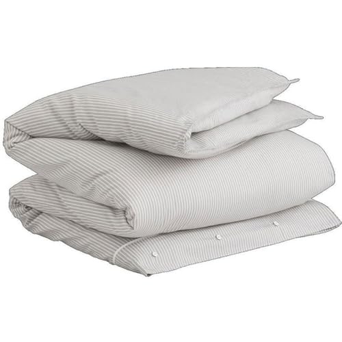 Yarn Dyed Stripe Single Duvet Grey 135X200