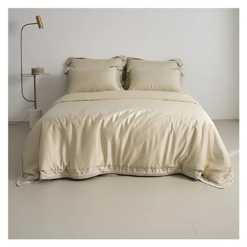 Bett, Bettwäsche aus ägyptischer Baumwolle, Kissenbezug, Bettbezug, Bettwäsche-Sets, Twin Full Queen King Size, Bettwäsche, einfarbig