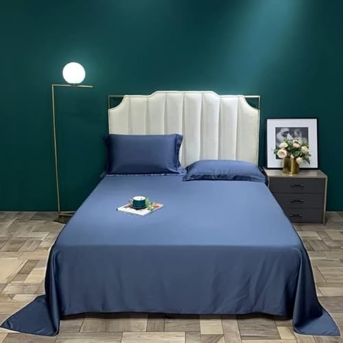 Bettlaken aus natürlicher Maulbeerseide, einfarbig, luxuriös, weiches Bettlaken für Einzel-, Doppel-, King-Size, hochwertige Seidenbettwäsche