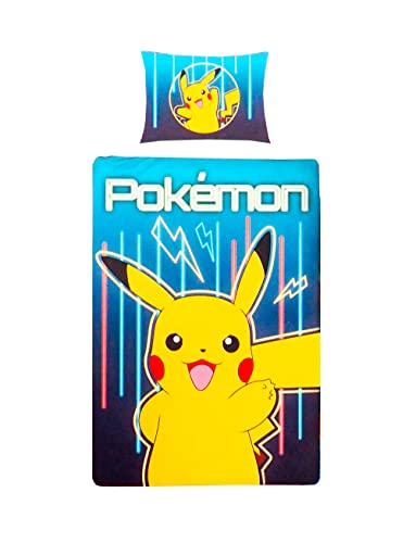 Pokemon Bettwäsche, 140x200cm + 70x90cm, 100% Baumwolle
