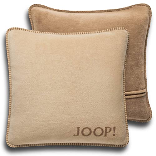 Joop, Kissenhülle Uni Doubleface Cashew-Macchia Baumwolle/Polyacryl, Maße: 50cm x 50cm, 739445