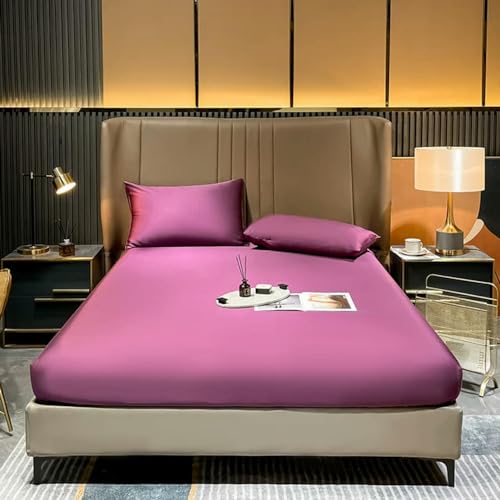 Luxuriöses Spannbetttuch aus natürlicher Maulbeerseide für Queen-Size- und King-Size-Matratzen, hochwertige Seiden-Bettwäsche für ultimativen Komfort