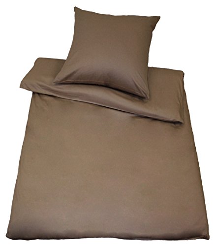 Kinzler B-10002/29 hochwertige Baumwoll-Satin Bettwäsche Uni, modern, 80x80 + 155x220 cm, grau Kinzler B-10002/29 hochwertige Baumwoll-Satin Bettwäsche Uni, modern, 80x80 + 155x220 cm, grau