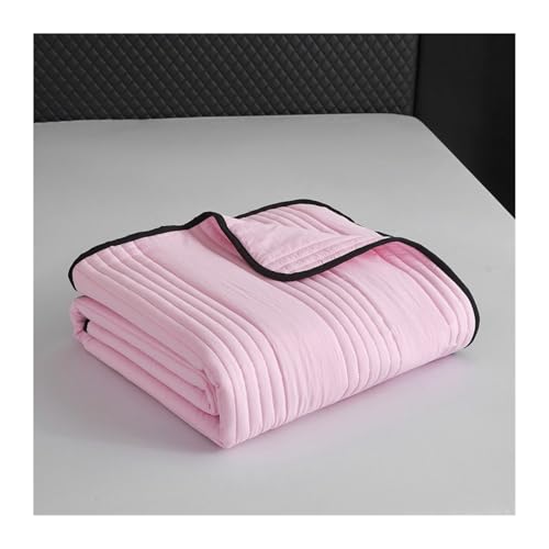 GGCYGG Kühldecke Bett, Kühlende Bettwäsche: Sommerdecke, Kühldecke Bettdecke Ohne Bezug, Cooling Blanket for Sleep, Leichte Wohndecke, Sofadecke, Reisedecke(Pink,100 * 150cm)
