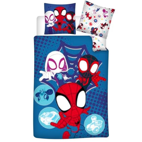 Parure de lit réversible SDR - Bleue - 140 cm x 200 cm