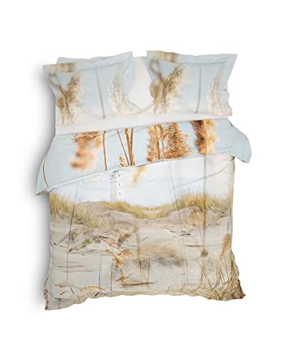 Heckett Lane Bettbezug Ubon 140 Cloud Sand