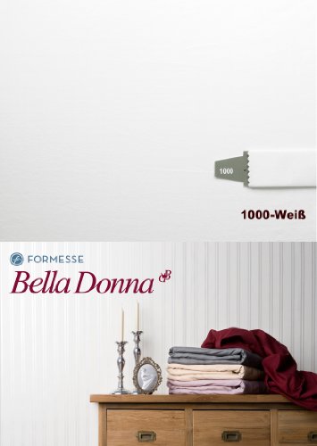Bella Donna Jersey Spannbettlaken 1B Qualität 180/200-200/220cm - Weiss (1000)