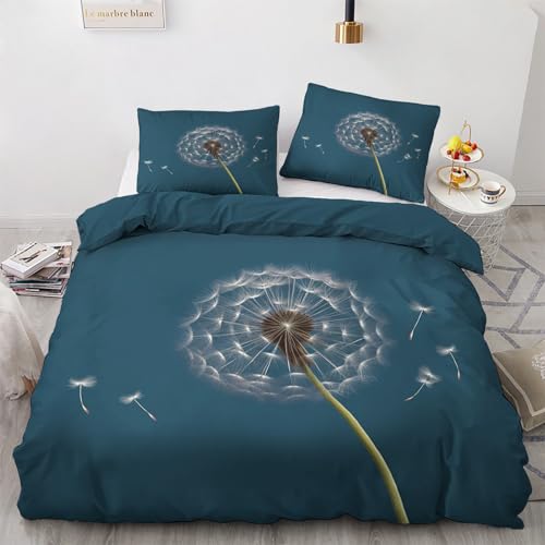 GEDAEUBA Bettwäsche 140x200 Pusteblume - Blumen Bettbezug 140x200 2er Set, Wendebettwäsche und Kissenbezug 70x90, Weiche & Angenehme & Atmungsaktive Mikrofaser Bettwäsche-Sets mit Reißverschluss GEDAEUBA Bettwäsche 140x200 Pusteblume - Blumen Bettbezug 140x200 2er Set, Wendebettwäsche und Kissenbezug 70x90, Weiche & Angenehme & Atmungsaktive Mikrofaser Bettwäsche-Sets mit Reißverschluss