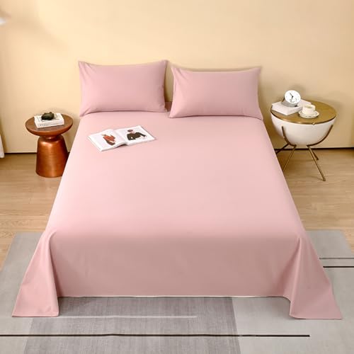 Bettlaken-Set aus ägyptischer Baumwolle, 160 x 230 cm, superweich, Hotelqualität, mit 1 Kissenbezug, luxuriöse Bettwäsche für Zuhause und Hotel