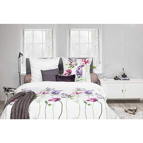 HNL Living Olena Mako-Satin-Bettwäsche Multi 155x220 + 80x80