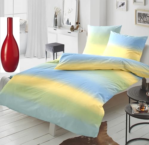 *** Dormisette Bio Biber Bettwäsche Made in Germany mit Reißverschluss Fein-Biber 135x200 80x80 (4378) ***