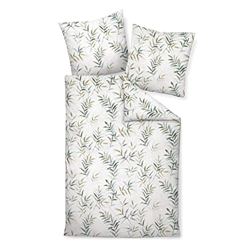Janine Design Mako-Satin Bettwäsche Palermo 31123 nachtoliv 1 Bettbezug 155 x 220 cm + 1 Kissenbezug 80 x 80 cm
