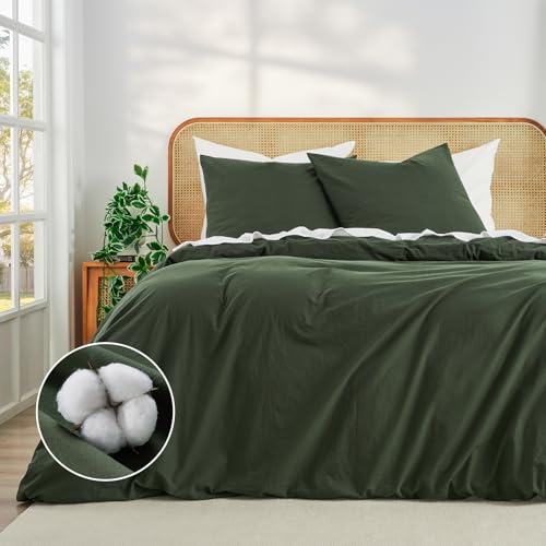 Duvetnova Bettwäsche 240x220 Baumwolle Grün Superweiche 100% Vorgewaschene Baumwolle ÖKO-TEX Bettwäsche Übergröße 1 Bettbezug 220x240+ 2 Kissenbezüge 80x80 alle mit Reißverschluss Duvetnova Bettwäsche 240x220 Baumwolle Grün Superweiche 100% Vorgewaschene Baumwolle ÖKO-TEX Bettwäsche Übergröße 1 Bettbezug 220x240+ 2 Kissenbezüge 80x80 alle mit Reißverschluss