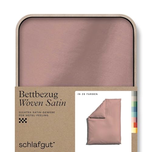schlafgut Knitted Jersey Bettwäsche 135x200cm Bettdecke Bezug einzeln, Multicolor Uni, weich und faltenfrei mit Elasthan (Purple Mid, 135-140x200)