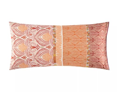 BASSETTI Nairobi Kissenhülle zu Bettwäsche aus 100% Baumwollsatin in der Farbe ROT R1, Maße: 40x80 cm - 9332174